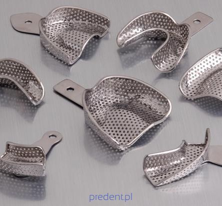 Łyżka wyciskowa częściowa metalowa pełna