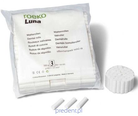 Wałeczki dentystyczne  Luna 3  500szt.