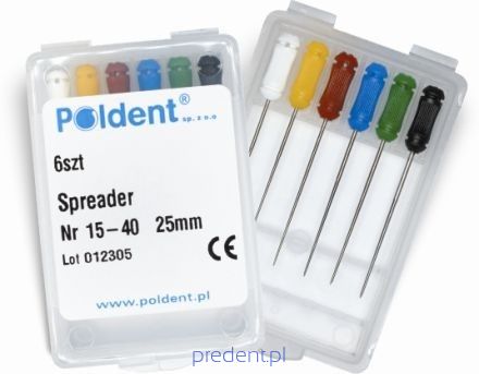 Rozpychacze do gutaperki SPREADER 6szt.